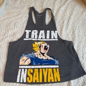 Gray Train Insaiyan Graphic Tank Top